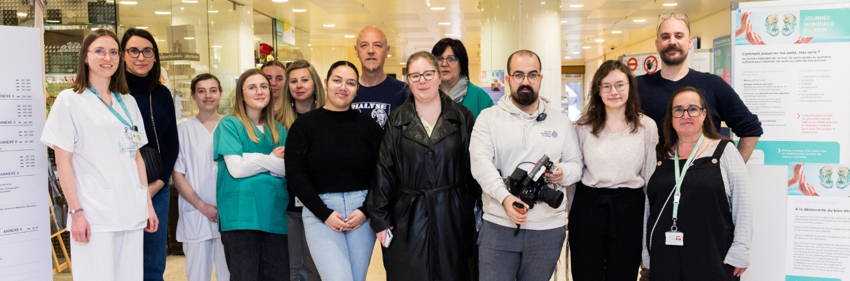 Des étudiants en BTS Media Writing en immersion au CHL pour la Journée mondiale du Rein